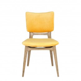 Chaise YLVA velours safran
