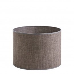 Abat-jour cylindrique taupe - Diam. 35 cm