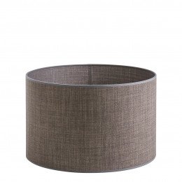 Abat-jour cylindrique taupe - Diam. 40 cm