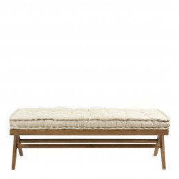 Banc MENA et matelas en lin