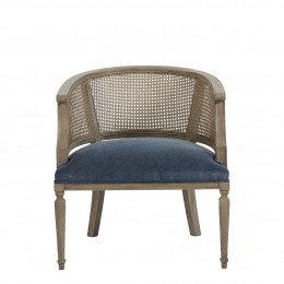 Fauteuil CLARINDA bleu de Prusse